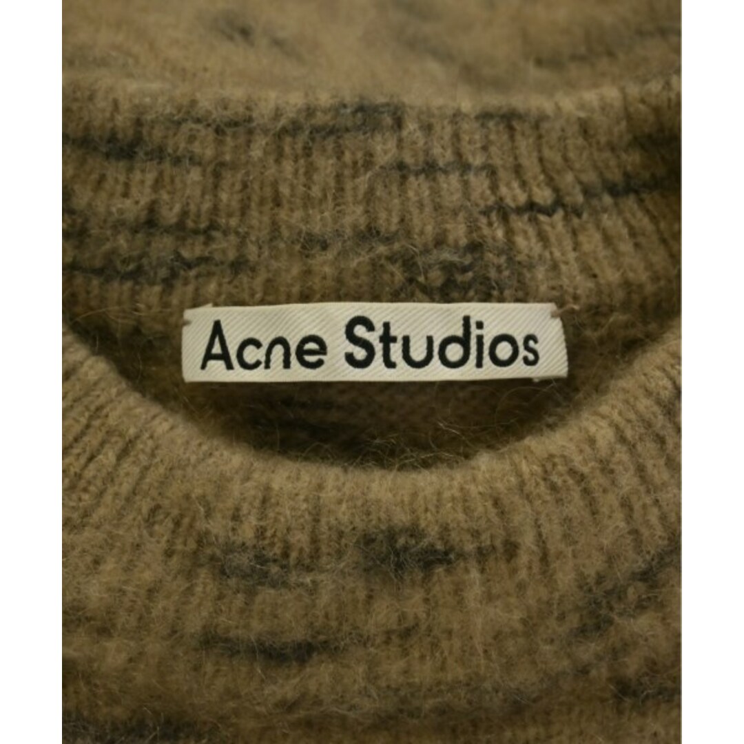 Acne Studios - Acne Studios ニット・セーター XS ベージュx黒(総柄