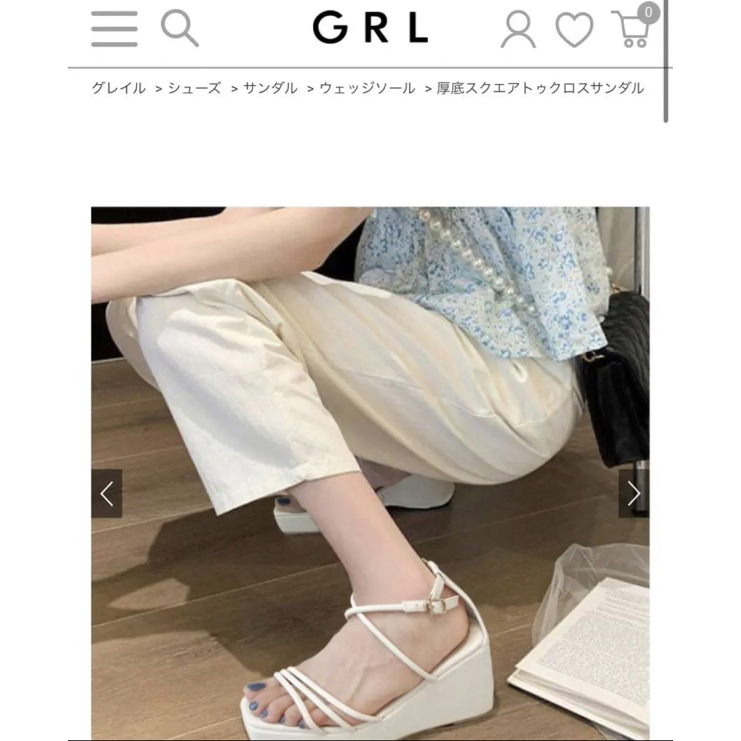 今だけスーパーセール限定 シューズ アイボリー 厚底サンダル サンダル 24.5 GRL サンダル 今だけスーパーセール限定 シューズ アイボリー 厚底サンダル サンダル 24.5 GRL サンダル