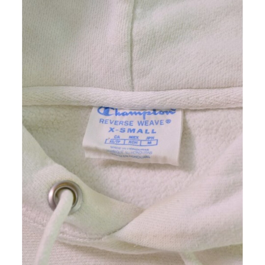 Champion(チャンピオン)のCHAMPION チャンピオン パーカー XS 白 【古着】【中古】 メンズのトップス(パーカー)の商品写真