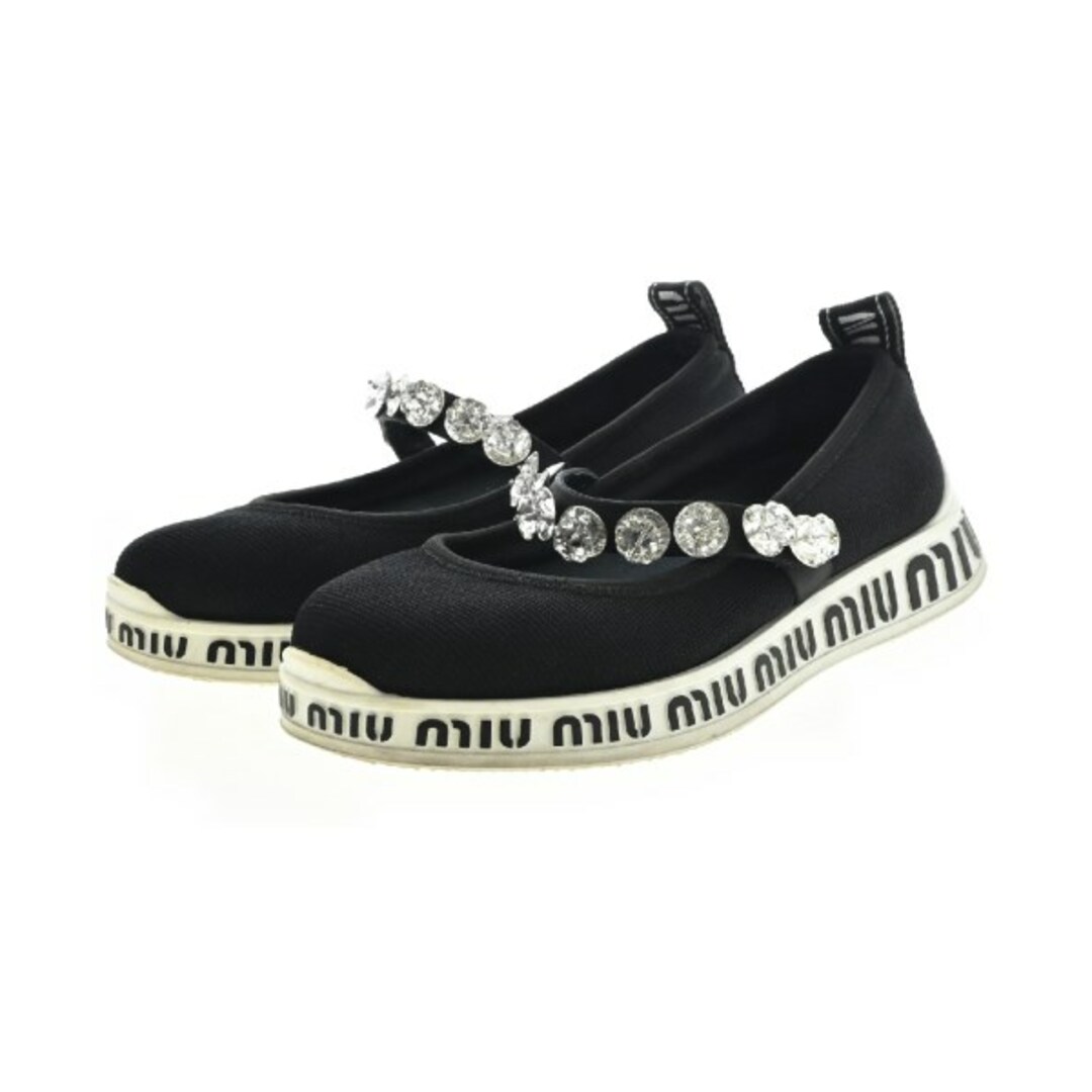 miumiu - Miu Miu ミュウミュウ スニーカー EU38 1/2(25cm位) 黒x白