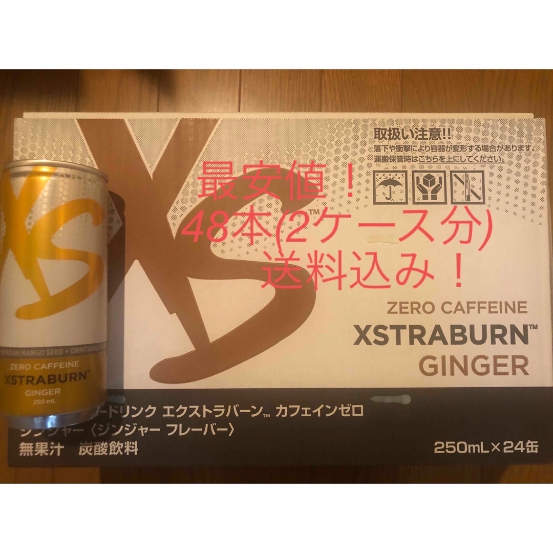 買い限定 2ケース分(48本) XS エナジードリンク ジンジャーブラスト