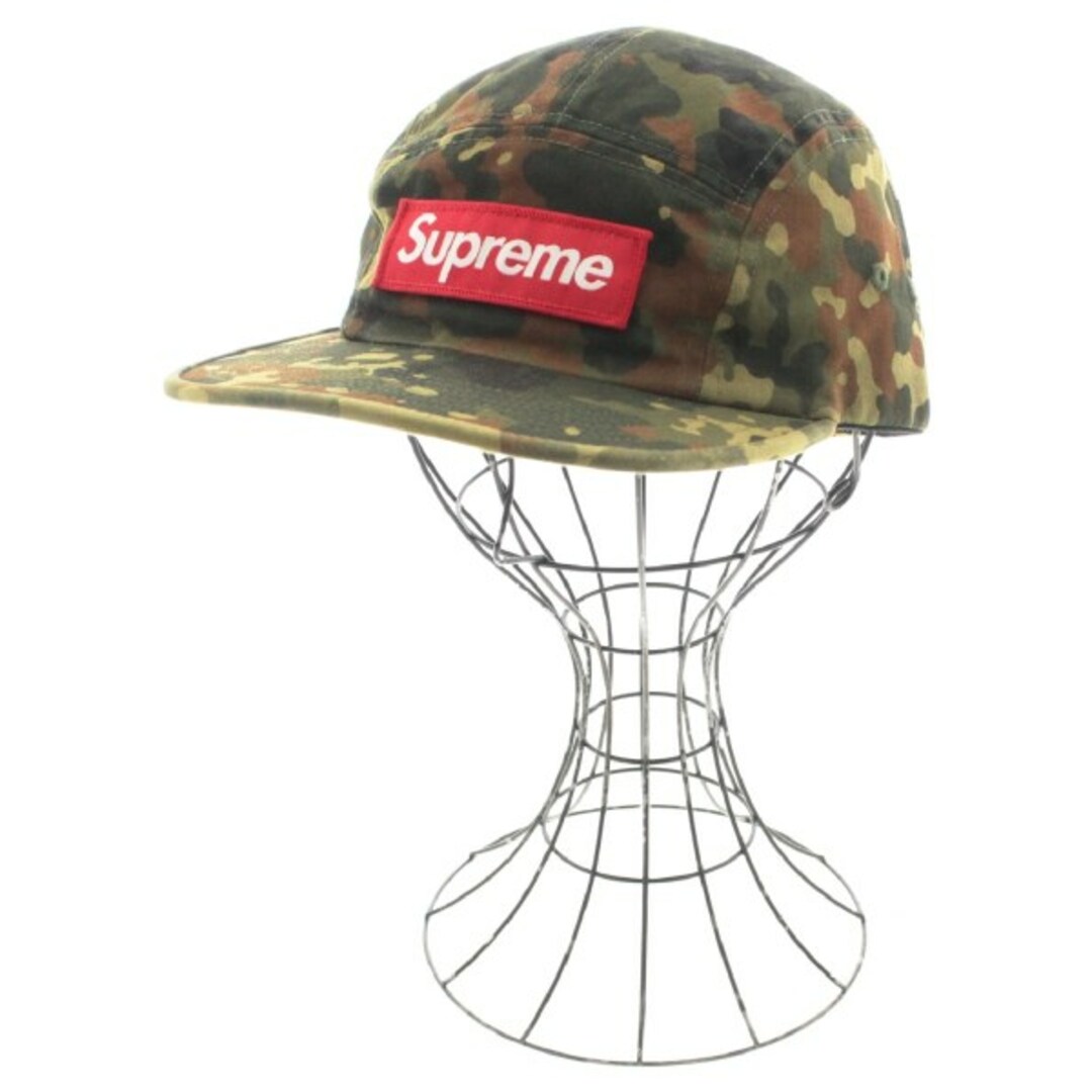 Supreme シュプリーム キャップ - カーキ系x茶x黒等(迷彩) 【古着】 - 帽子