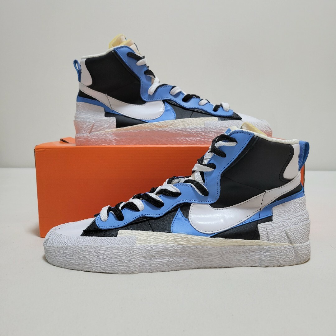 sacai × NIKE BLAZER MID BLACK BLUE 29cm - スニーカー