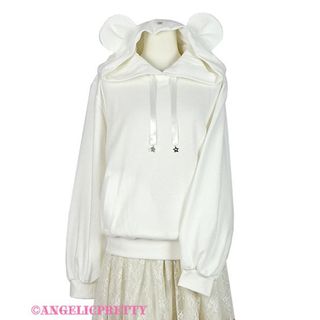 アンジェリックプリティー(Angelic Pretty)のAngelic Pretty Milky Bear パーカー　白　くまみみ(パーカー)