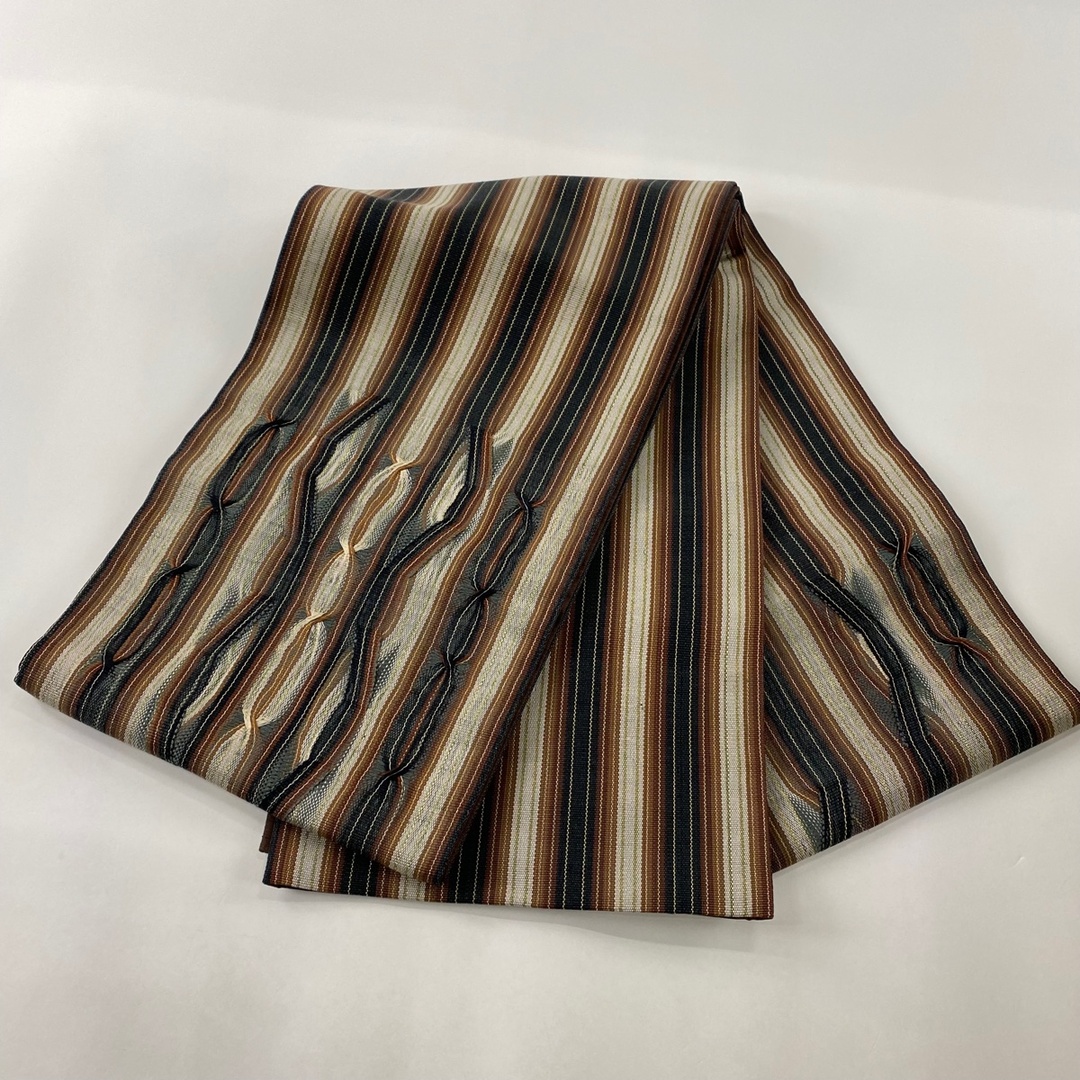 韓国 通販 袋帯 名品 お太鼓柄 正絹 【中古】 帯 AMARINSTITUTE