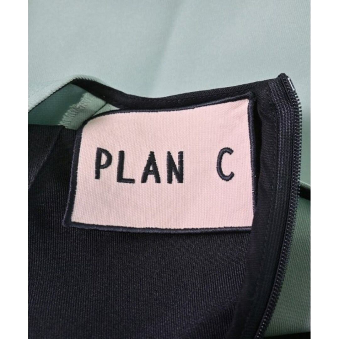 Plan C(プランシー)のPLAN C プランシー ワンピース 40(M位) 緑x黒 【古着】【中古】 レディースのワンピース(ひざ丈ワンピース)の商品写真