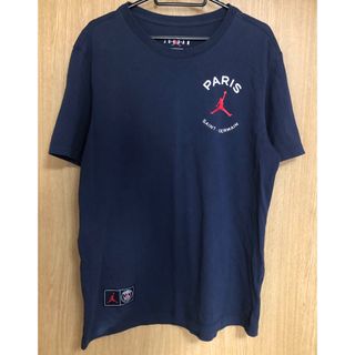 パリサンジェルマン(Paris Saint-Germain)のpsg ジョーダン  Tシャツ　ネイビーL(Tシャツ/カットソー(半袖/袖なし))