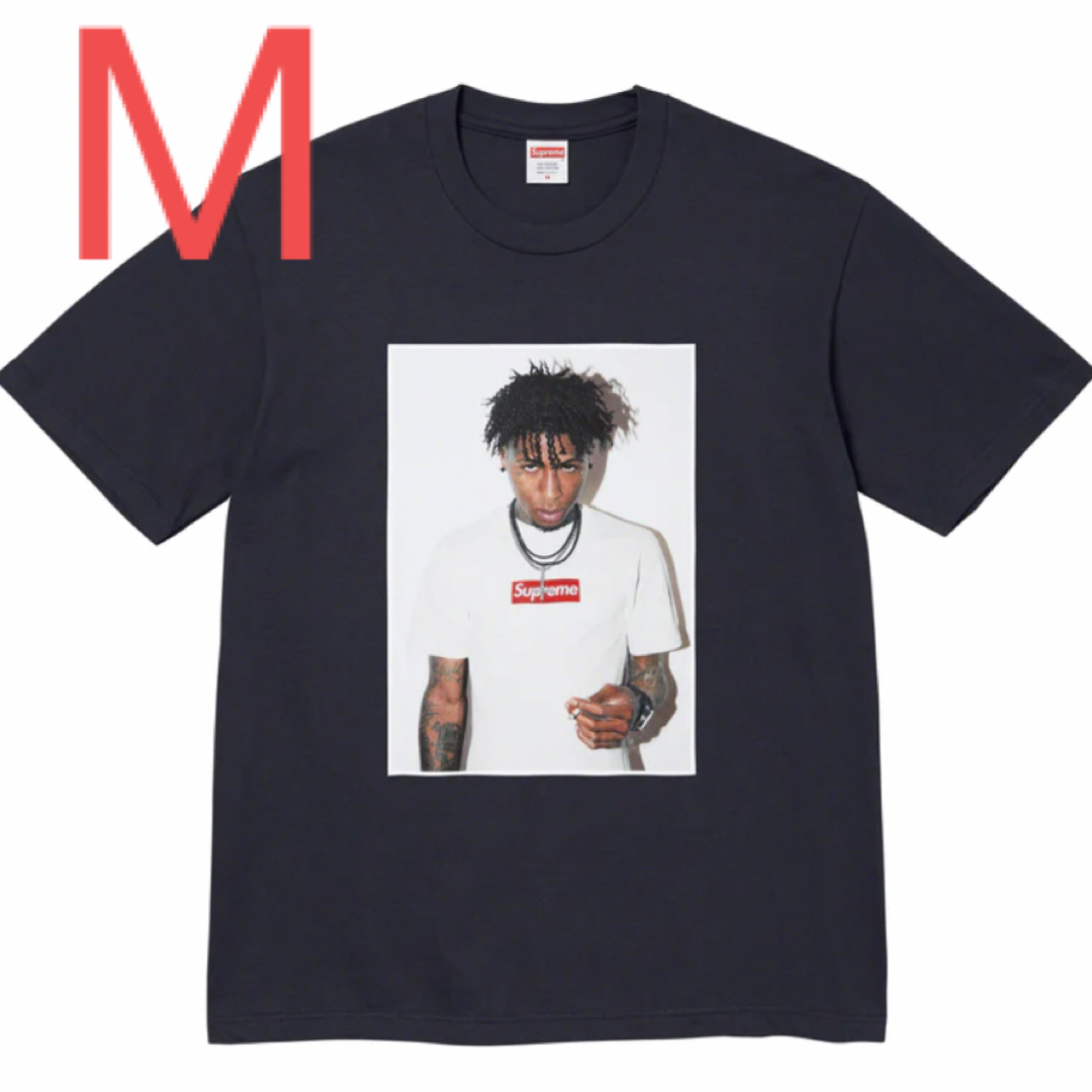 supreme NBA youngboy tee ネイビー　Mサイズ