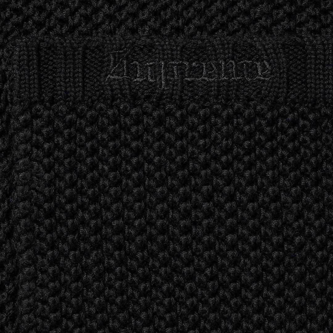 Supreme Dragon Zip Up Sweater Vest 黒 M