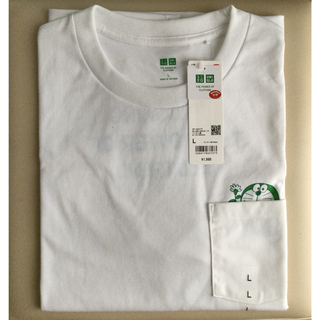 ユニクロ(UNIQLO)の【新品・未使用】ユニクロ ドラえもん サステナモード ポケット付き Tシャツ L(Tシャツ/カットソー(半袖/袖なし))