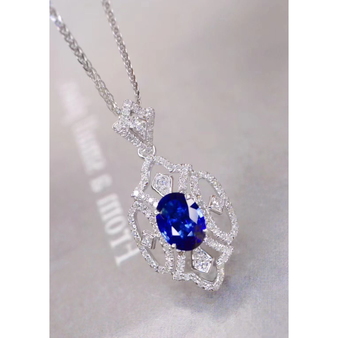 天然 ロイヤルブルーサファイア ダイヤ  ペンダントトップ1.28ct ¥