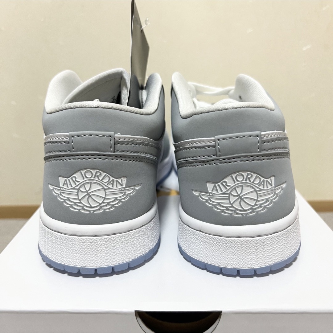 AIR JORDAN 1 LOW エアジョーダン ウルフグレー 25.0cm 6