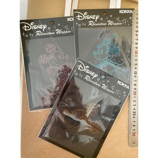 ディズニー(Disney)の専用出品　ミッキー ミニー ラインストーン　布　ワッペン(各種パーツ)