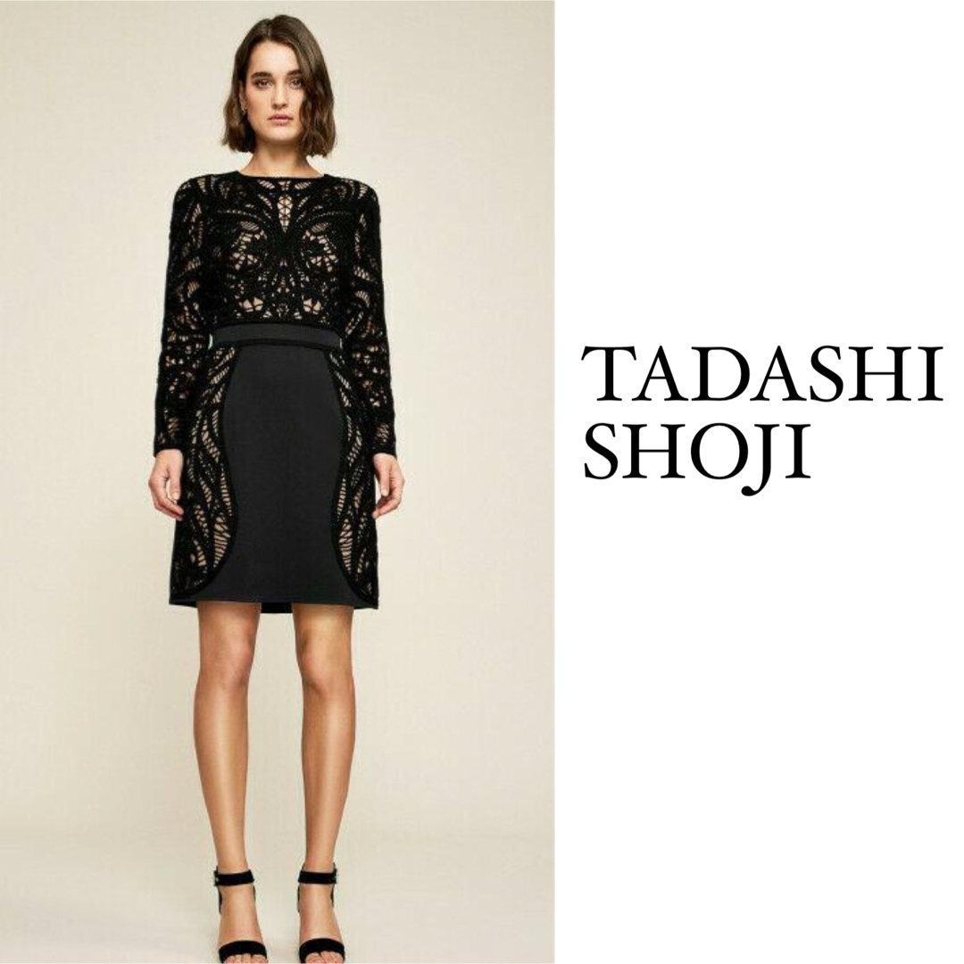 美品⭐︎TADASHI SHOJI タダシジョージ　レースカクテルドレス