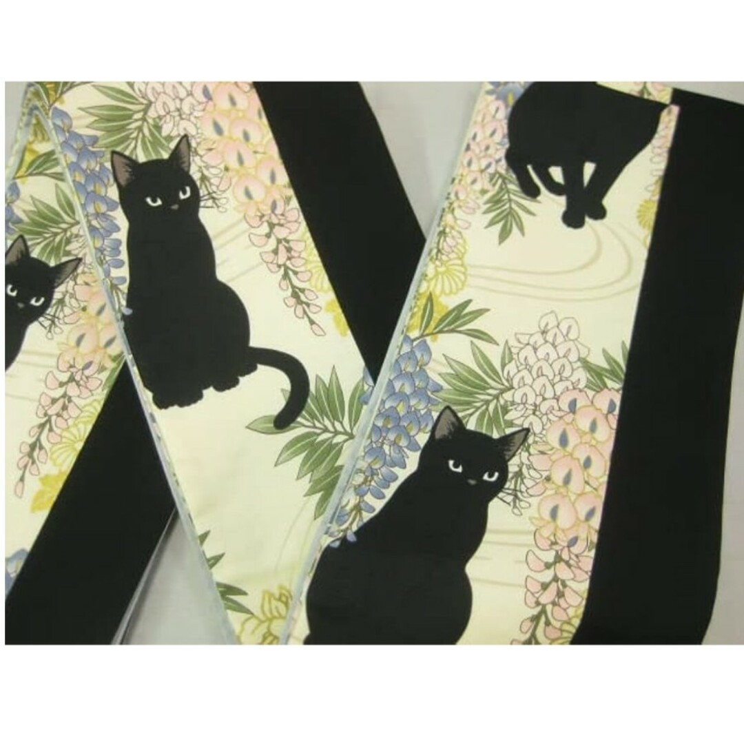 猫ねこ半幅帯 - 帯