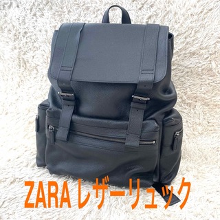 ザラ(ZARA)のタグ付き美品　ZARA レザーリュック　お洒落　実用的　2way(バッグパック/リュック)