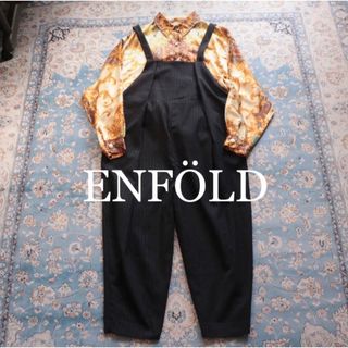 エンフォルド(ENFOLD)のENFOLD シャドーストライプ サロペット オールインワン(オールインワン)