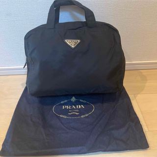 プラダ(PRADA)のPRADA プラダ ロゴ プレート ハンドバッグ　ナイロン シリアルナンバー25(ハンドバッグ)