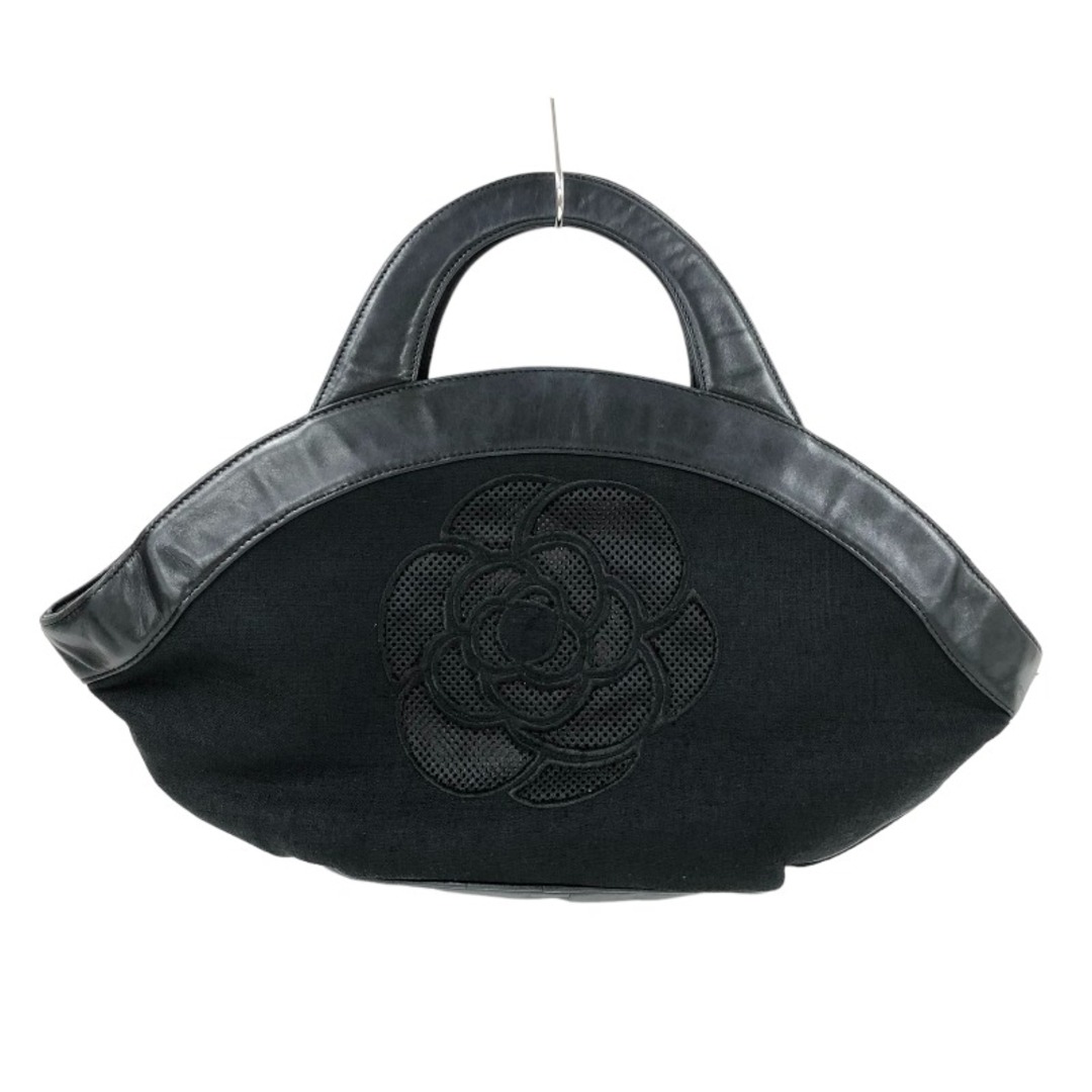 CHANEL - シャネル CHANEL カメリア ハンドバッグ 7番台 ブラック