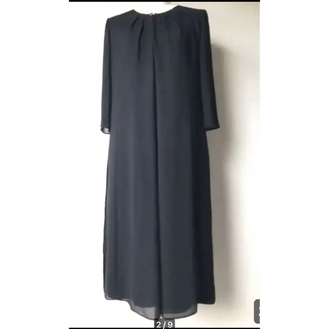 TOKYO SOIR(トウキョウソワール)の新品未使用　ソワール　洗える　夏用礼服　喪服　ブラックフォーマルワンピース レディースのフォーマル/ドレス(礼服/喪服)の商品写真
