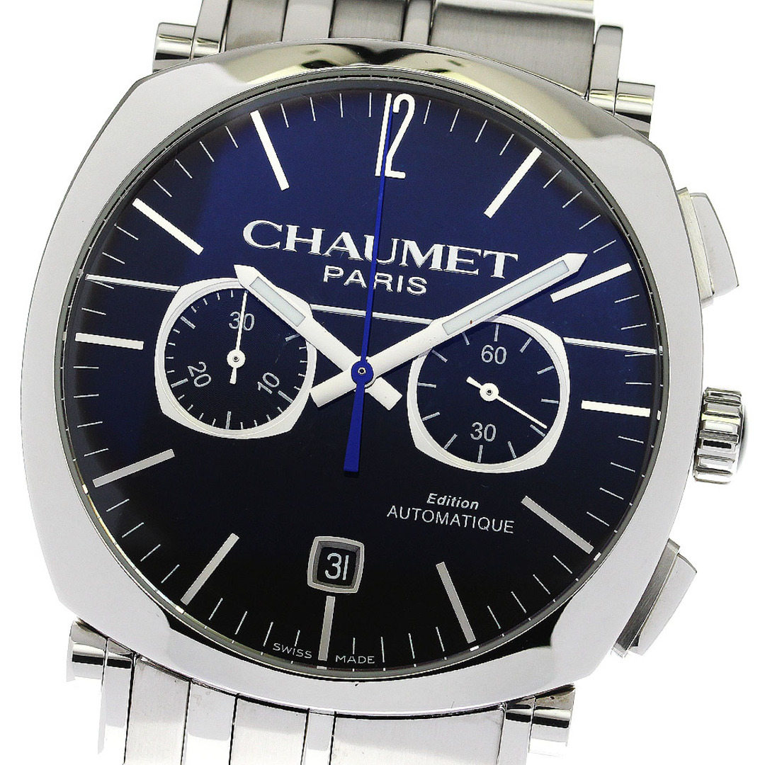 ショーメ Chaumet W11690 ダンディ クロノグラフ デイト 自動巻き メンズ 良品 _763662