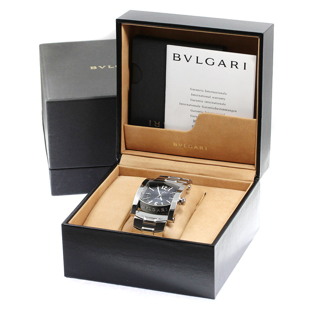 ブルガリ BVLGARI AA48S アショーマ デイト 自動巻き メンズ 良品 箱・保証書付き_759684