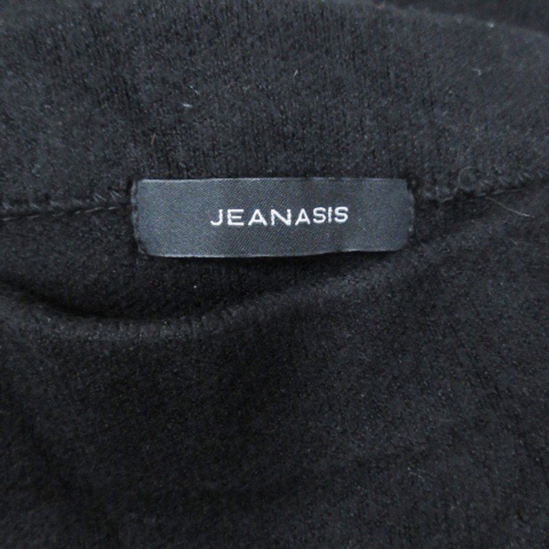 JEANASIS(ジーナシス)のジーナシス ニット セーター 長袖 ボートネック オーバーサイズ F ブラック レディースのトップス(ニット/セーター)の商品写真