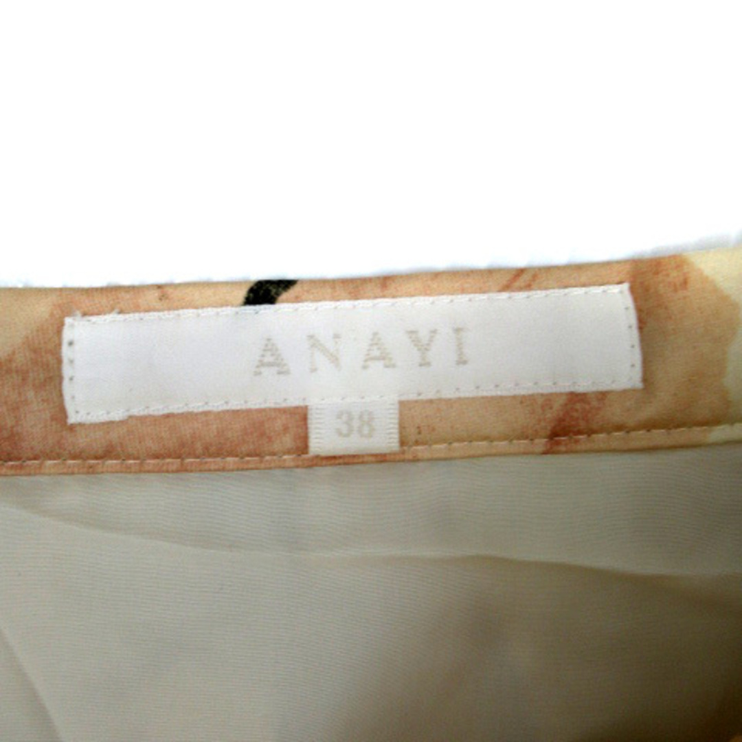 ANAYI(アナイ)のアナイ ANAYI フレアスカート ひざ丈 花柄 38 ピンクベージュ レディースのスカート(ひざ丈スカート)の商品写真