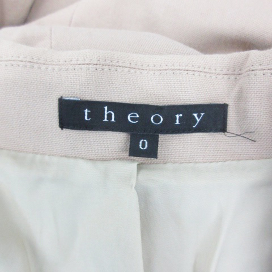 theory(セオリー)のセオリー テーラードジャケット ミドル丈 シングルボタン 総裏地 0 ブラウン レディースのジャケット/アウター(その他)の商品写真