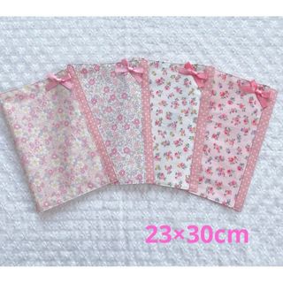 23×30cm♡花柄 ランチョンマット4枚セット(外出用品)