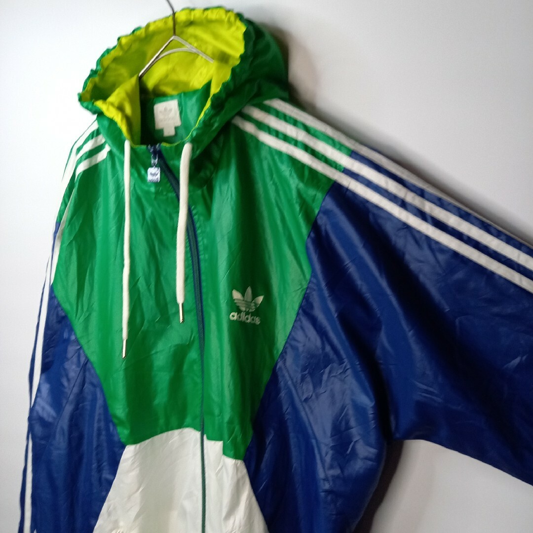 adidasアディダス マルチカラーナイロンジャケット 90s00s ビンテージ