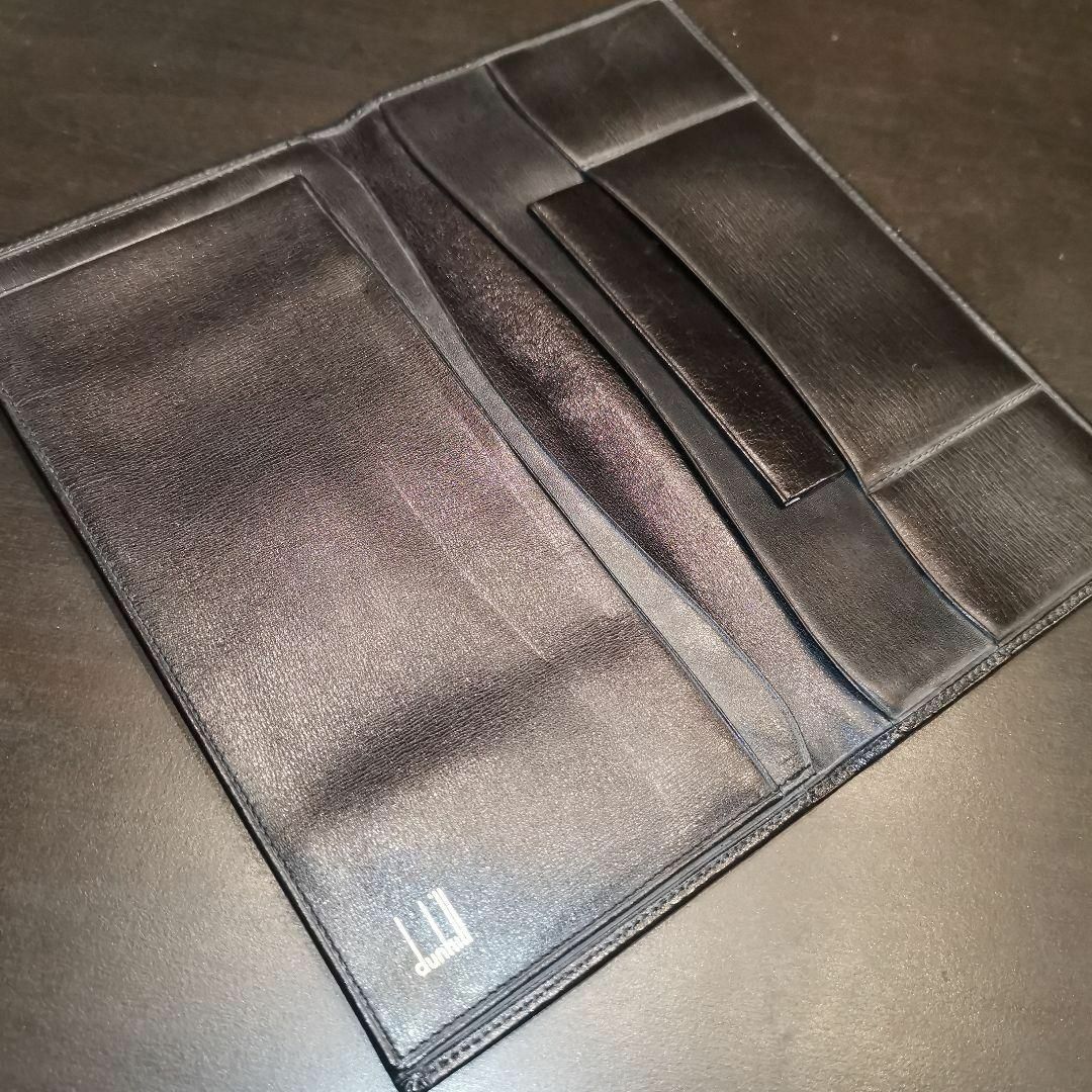 Dunhill - 141超美品 ダンヒル 二つ折り札入れ レザー 黒 カードケース