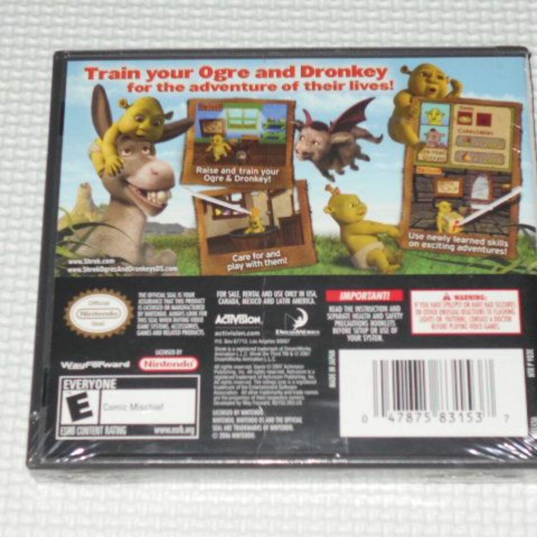 ニンテンドーDS - DS☆SHREK OGRES & DRONKEYS 海外版 北米版