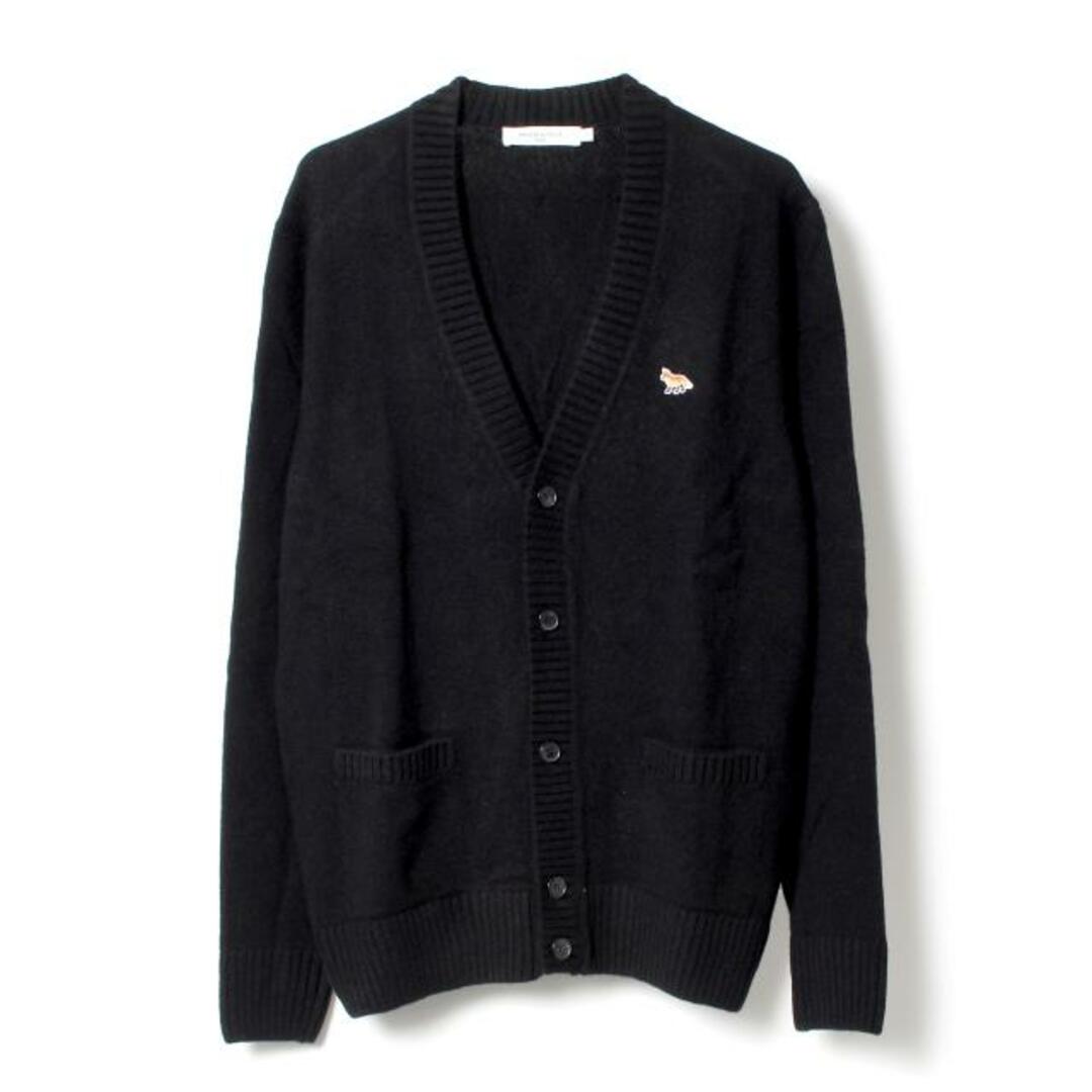 【新品未使用】 MAISON KITSUNE メゾンキツネ カーディガン BABY FOX PATCH COSY CARDIGAN HM00502KT1006 【Sサイズ/BLACK】