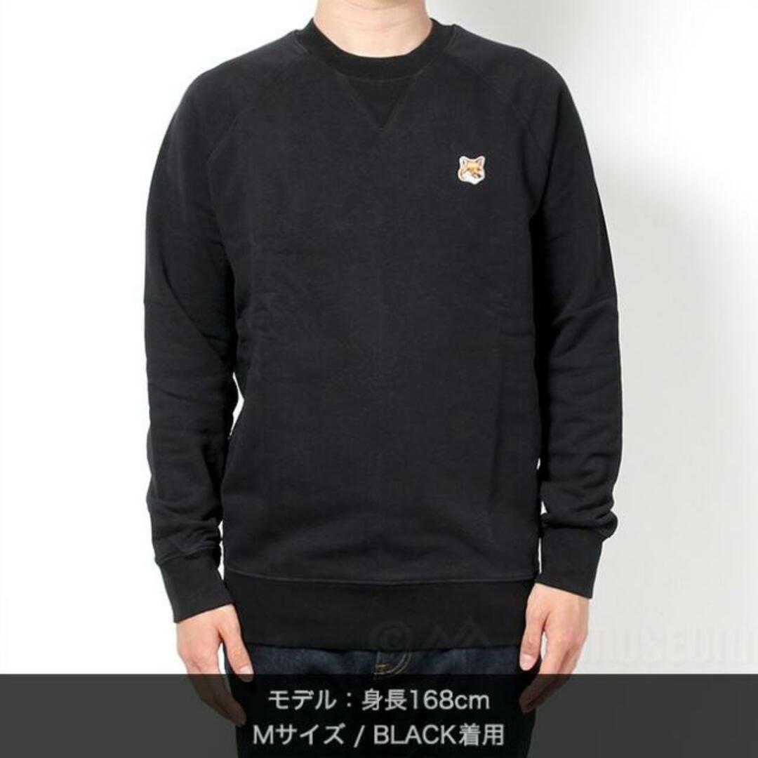 【新品未使用】 MAISON KITSUNE メゾンキツネ スウェット トレーナー FOX HEAD PATCH CLASSIC SWEATSHIRT AM00303KM0001 【Sサイズ/BLACK】