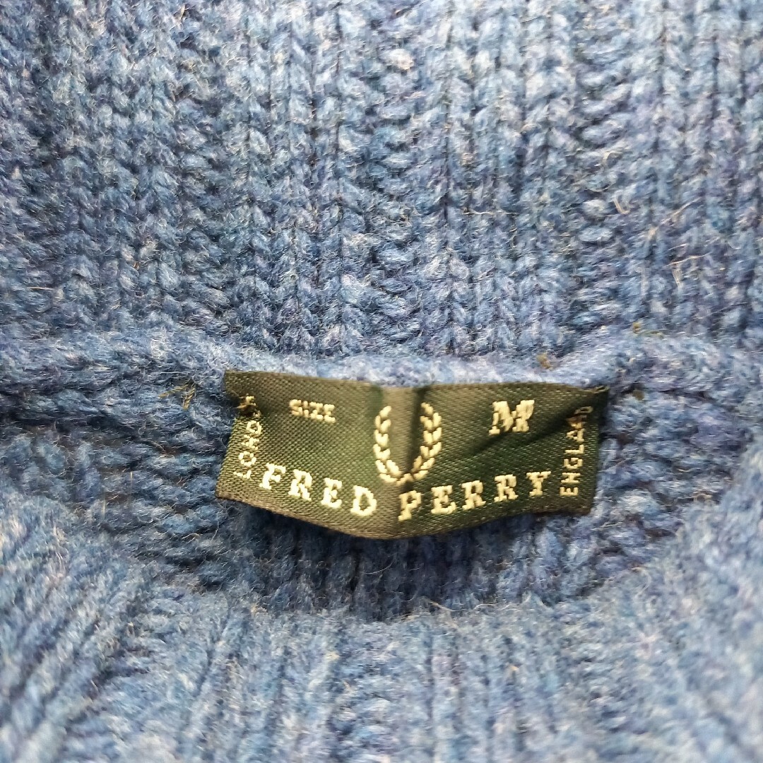 FRED PERRY(フレッドペリー)のイタリア製　フレッドペリー　タートルネック　ニット　セーター　ケーブル　アラン レディースのトップス(ニット/セーター)の商品写真