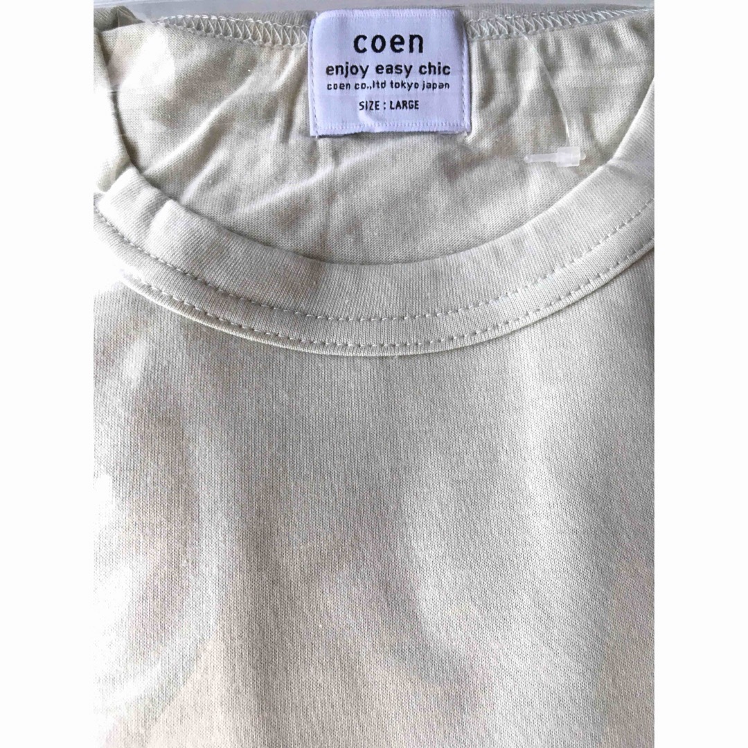 coen(コーエン)の【coen/コーエン】カレッジ プリントTシャツ・Lサイズ×2枚セット（未着用品 メンズのトップス(Tシャツ/カットソー(半袖/袖なし))の商品写真