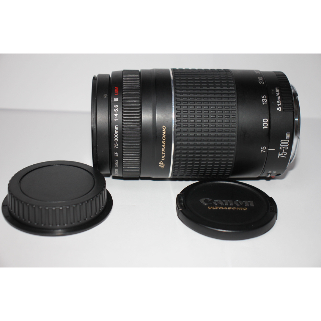 Canon ☆キャノン☆極上品 超望遠レンズ☆Canon EF75-300㎜III USMの通販 by camera12's shop｜キヤノン ならラクマ