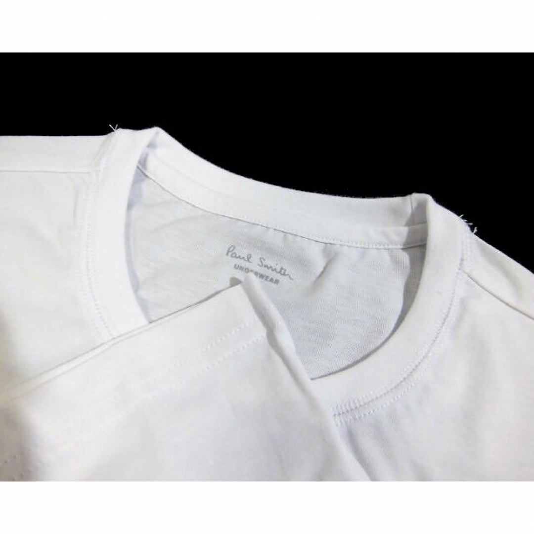 Paul Smith(ポールスミス)の【ポールスミス/Paul Smith】クルーネックインナーTシャツ・白 L×2枚 メンズのトップス(Tシャツ/カットソー(半袖/袖なし))の商品写真