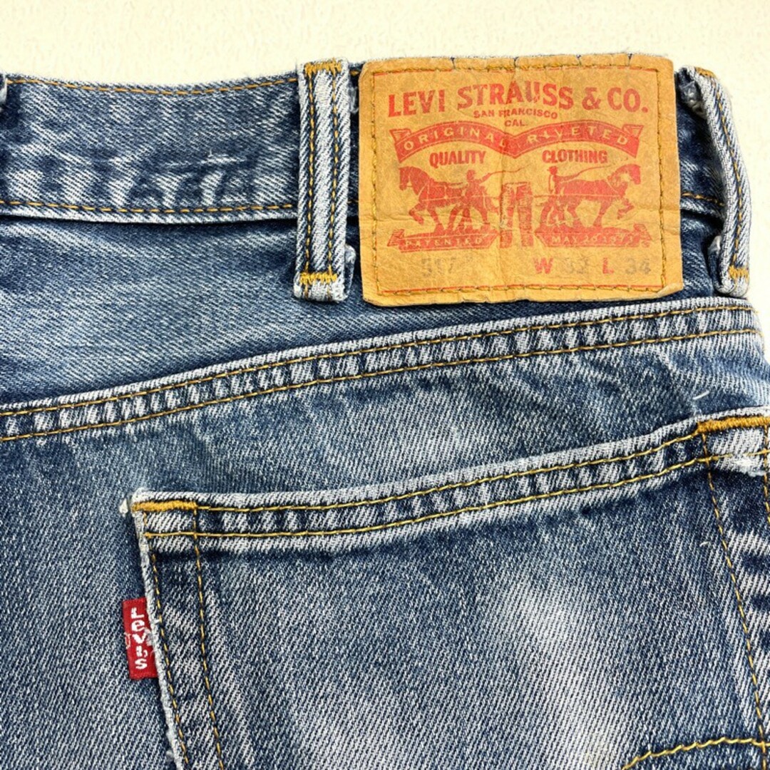 リーバイス Levi's 517 W31 L33 ブーツカット デニム ダメージlee