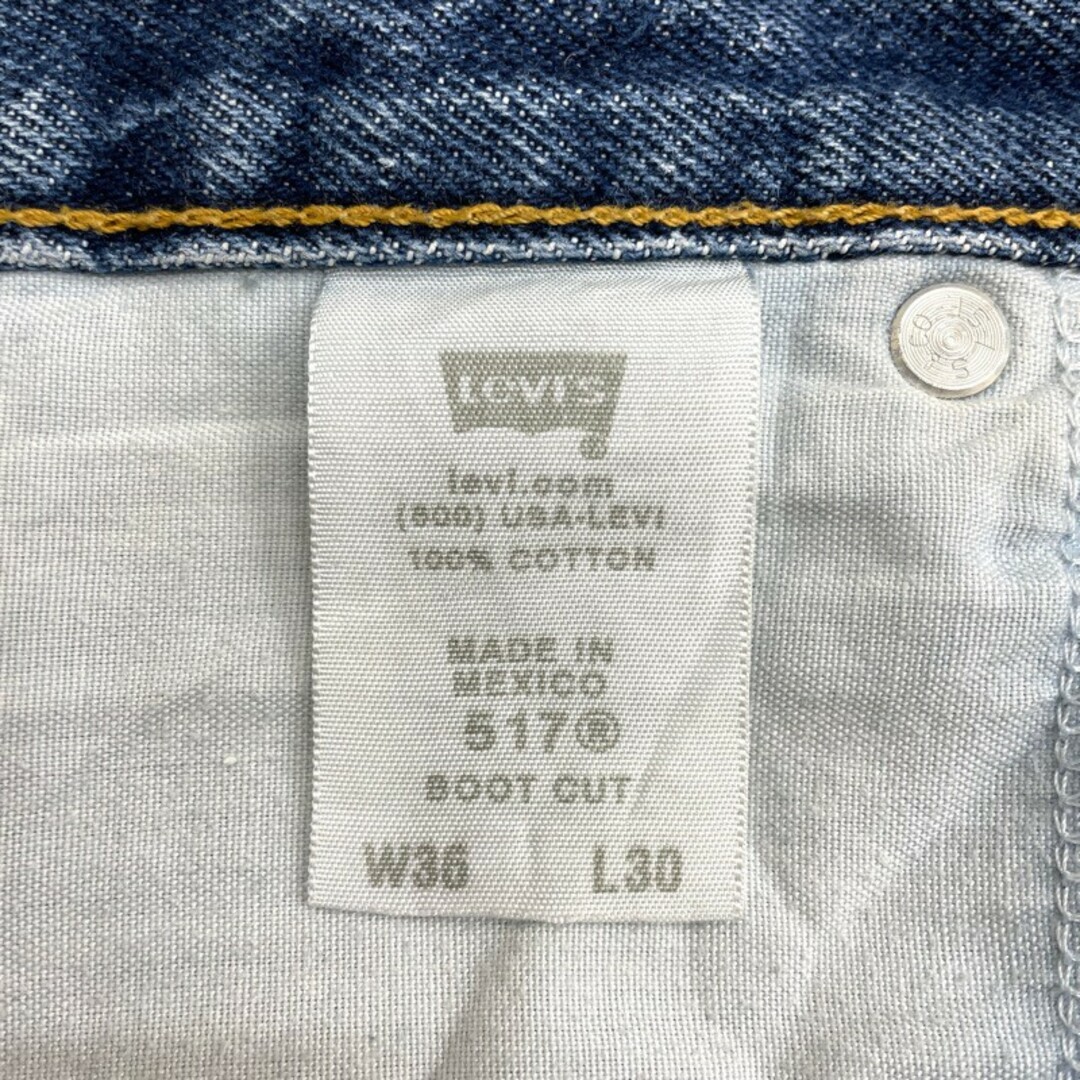 US リーバイス Levi's 517 デニム パンツ ブーツカット サイズ：W36 L30.5 インディゴ 5