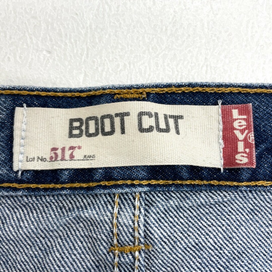 Levi's(リーバイス)のUS古着 リーバイス Levi's 517 デニム パンツ ブーツカット サイズ：W36 L32.5 インディゴ  【中古】 メンズのスーツ(スラックス/スーツパンツ)の商品写真