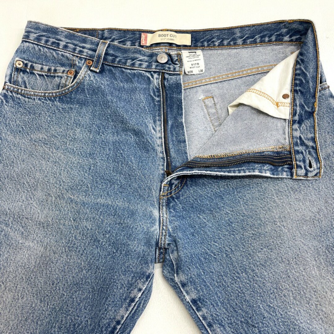 US古着 リーバイス Levi's 517 デニム パンツ ブーツカット サイズ：W36 L30 インディゴ 【中古】