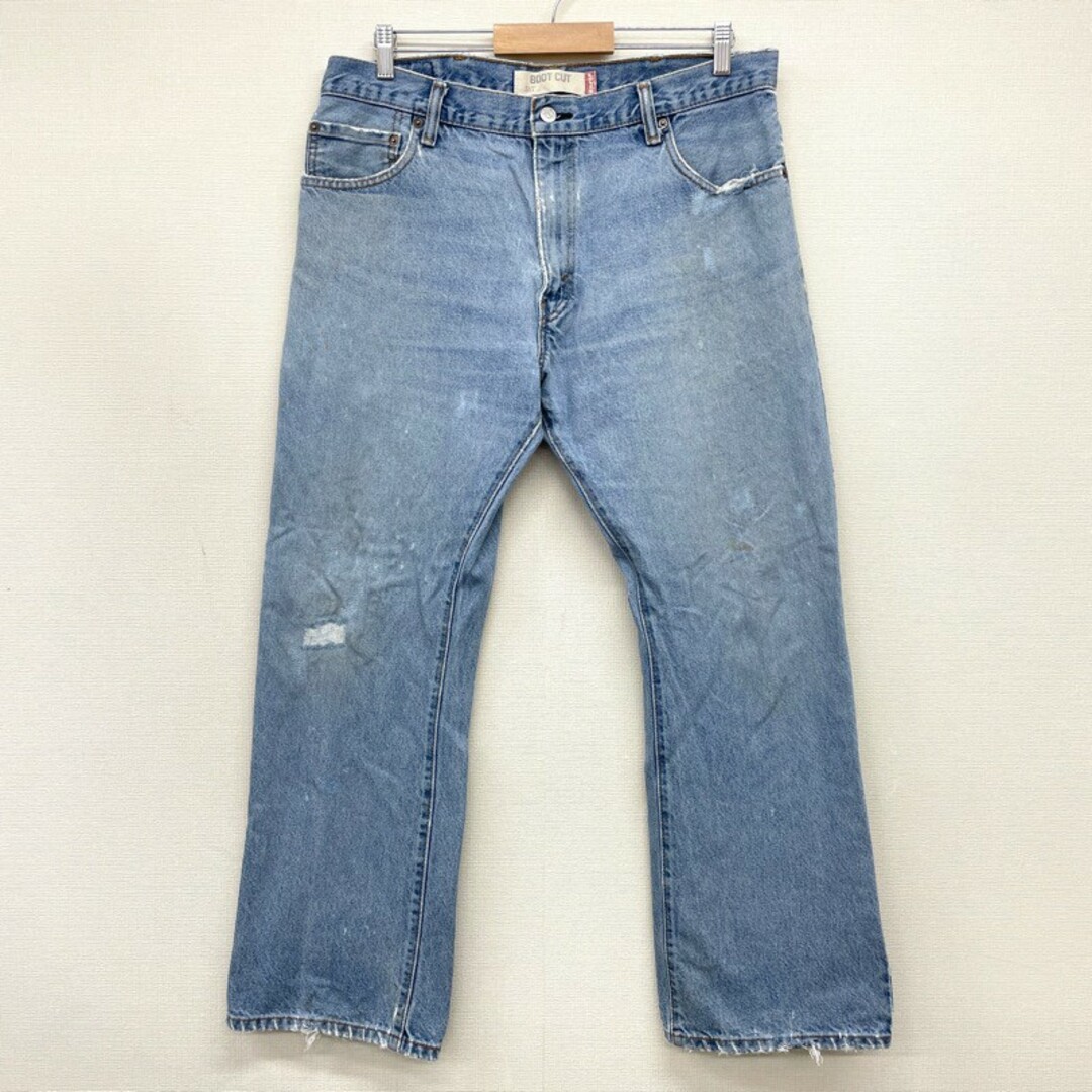 リーバイス Levi's 517 デニム パンツ ブーツカット 色落ち ヒゲ サイズ：W39 L28 インディゴ MADE IN U.S.A【Levis】