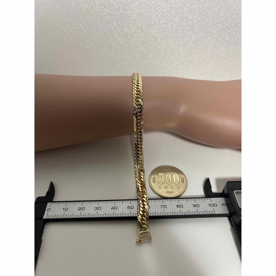 絶品】 K18喜平ブレスレット 16面トリプルカット(mカット