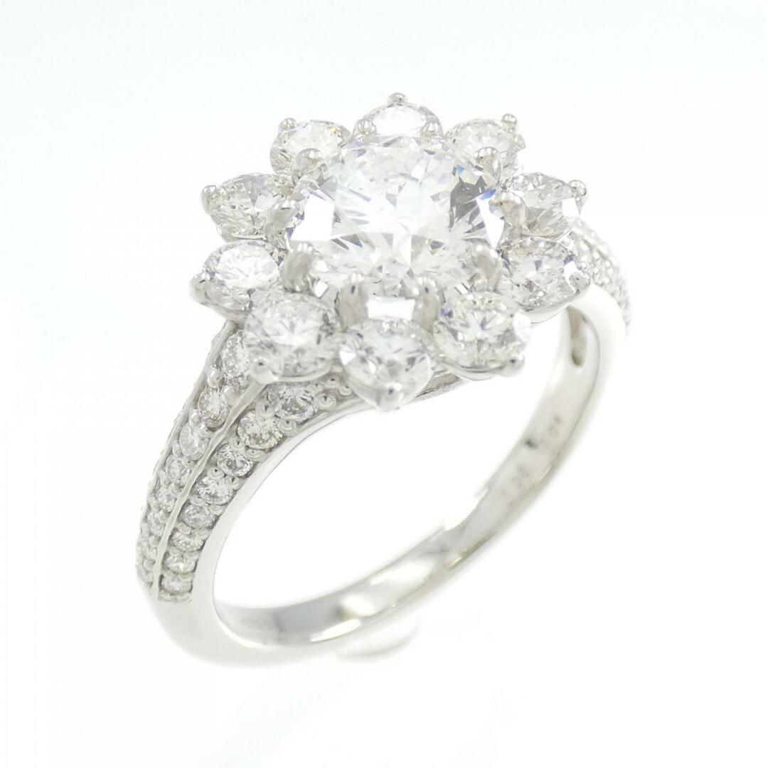 【新品】PT ダイヤモンド リング 1.02CT E SI2 3EXT レディースのアクセサリー(リング(指輪))の商品写真