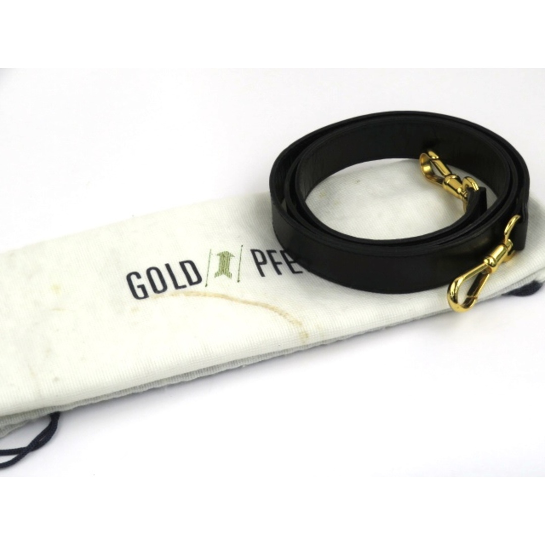 GOLD PFEIL(ゴールドファイル)の▼値下げ▼　■中古■　ゴールドフィル 2WAY ハンド ショルダー バッグ ブラック レザー 【23743】 レディースのバッグ(ハンドバッグ)の商品写真