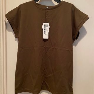 コカ(coca)のcoca コカ フレンチスリーブシンプルUネックコットンカットソー(Tシャツ(半袖/袖なし))