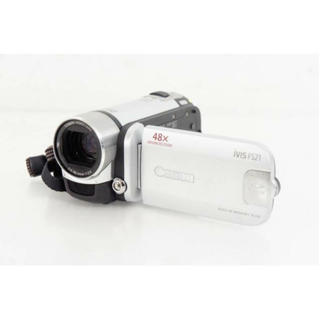 【中古】CANON デジタルビデオカメラ メモリータイプ iVIS FS21 スマホ/家電/カメラのカメラ(ビデオカメラ)の商品写真