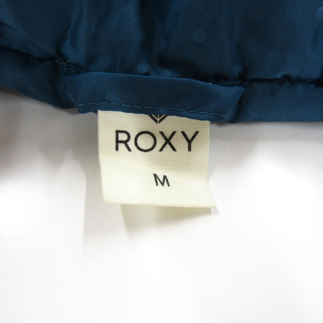 Roxy(ロキシー)のロキシー ナイロンジャケット フード付き 中綿ジャケット ロゴ刺? カジュアル アウター レディース Mサイズ ブラック ROXY レディースのジャケット/アウター(ナイロンジャケット)の商品写真